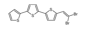 2-(2,2-dibromoethenyl)-5-(5-thiophen-2-ylthiophen-2-yl)thiophene结构式