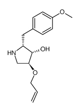 (2R,3S,4S)-4-allyloxy-3-hydroxy-2-(p-methoxybenzyl)-pyrrolidine Structure