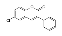 6-chloro-3-phenylchromen-2-one Structure