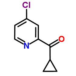 (4-Chloro-2-pyridinyl)(cyclopropyl)methanone Structure