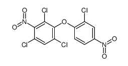1,3,5-trichloro-2-(2-chloro-4-nitrophenoxy)-4-nitrobenzene Structure