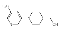 [1-(6-甲基吡嗪-2-基)哌啶-4-基]甲醇结构式