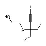 2-(3-ethyl-1-iodopent-1-yn-3-yl)oxyethanol Structure