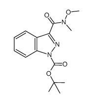 tert-butyl 3-{[methoxy(methyl)amino]carbonyl}-1H-indazole-1-carboxylate Structure