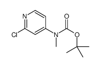 Carbamic acid, (2-chloro-4-pyridinyl)Methyl-, 1,1-dimethylethyl ester (9CI) Structure