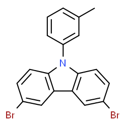 3,6-Dibromo-9-(m-tolyl)-9H-carbazole Structure