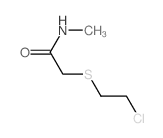 2-(2-chloroethylsulfanyl)-N-methyl-acetamide Structure
