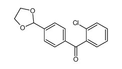 2-CHLORO-4'-(1,3-DIOXOLAN-2-YL)BENZOPHENONE Structure