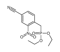 4-(diethoxyphosphorylmethyl)-3-nitrobenzonitrile Structure