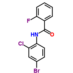 N-(4-Bromo-2-chlorophenyl)-2-fluorobenzamide Structure