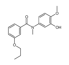 N-(3-hydroxy-4-methoxyphenyl)-N-methyl-3-propoxybenzamide Structure