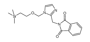2-((1-((2-(trimethylsilyl)ethoxy)methyl)-1H-imidazole-2-yl)methyl)isoindoline-1,3-dione Structure