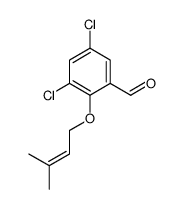 3,5-dichloro-2-(3-methylbut-2-enoxy)benzaldehyde结构式