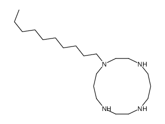 1-decyl-1,4,8,11-tetrazacyclotetradecane Structure