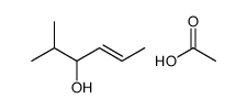 acetic acid,2-methylhex-4-en-3-ol结构式