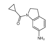 (6-amino-2,3-dihydroindol-1-yl)-cyclopropylmethanone结构式