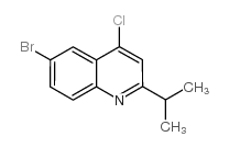 6-溴-4-氯-2-异丙基喹啉结构式