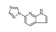 1H-Pyrrolo[2,3-b]pyridine, 6-(1H-1,2,4-triazol-1-yl)结构式