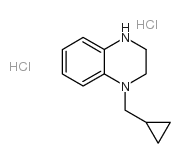 1-环丙基甲基-1,2,3,4-四氢-喹噁啉双盐酸盐结构式