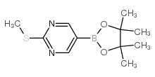 2-甲基硫代嘧啶-5-硼酸频那酯结构式
