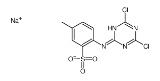sodium 4-[(4,6-dichloro-1,3,5-triazin-2-yl)amino]toluene-3-sulphonate结构式