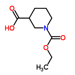1-(Ethoxycarbonyl)-3-piperidinecarboxylic acid Structure