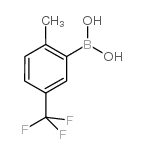 2-甲基-5-三氟甲基苯硼酸结构式