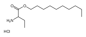 Decyl 2-aminobutanoate hydrochloride (1:1) Structure