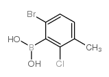 (6-Bromo-2-chloro-3-methylphenyl)boronic acid Structure