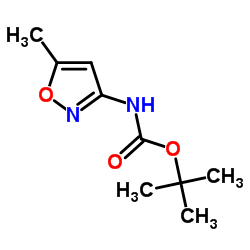 (5-甲基异恶唑-3-基)氨基甲酸叔丁酯结构式