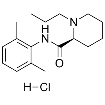 Ropivacaine Hydrochloride Structure