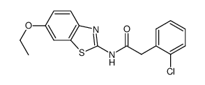 N-(6-ethoxybenzothiazole-2-yl)-2-(2-chlorophenyl)acetamide Structure