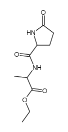 N-pyroglutamyl-alanin-ethyl ester结构式