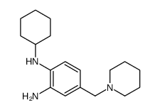 N1-环己基-4-(1-哌啶甲基)-1,2-苯二胺结构式