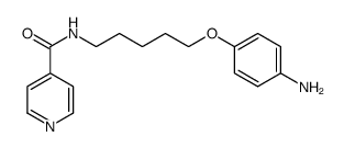 N-[5-(4-aminophenoxy)pentyl]pyridine-4-carboxamide Structure