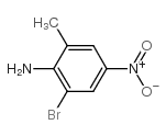 2-溴-6-甲基-4-硝基苯胺结构式