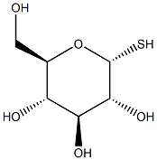 5-硫代-ALPHA-D-吡喃葡萄糖结构式