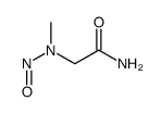 2-[methyl(nitroso)amino]acetamide结构式