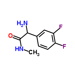2-Amino-2-(3,4-difluorophenyl)-N-methylacetamide Structure