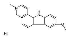 8-methoxy-3-methyl-4,6a,6b,10a,11,11a-hexahydropyrido[4,3-a]carbazol-11-ium,iodide Structure