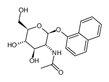 1-萘基-N-乙酰基-beta-D-氨基葡萄糖苷结构式