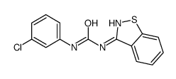 1-(1,2-benzothiazol-3-yl)-3-(3-chlorophenyl)urea结构式