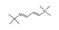 (E)-2-methyl-N-((E)-3-(trimethylsilyl)allylidene)propan-2-amine Structure