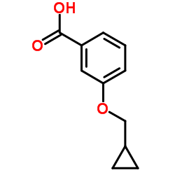 3-(Cyclopropylmethoxy)benzoic acid结构式