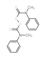 Thioperoxydicarbonicdiamide ([(H2N)C(S)]2S2), N,N'-dimethyl-N,N'-diphenyl-结构式