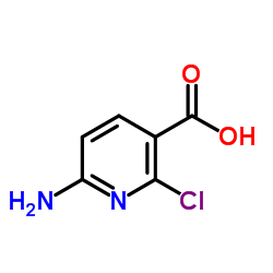 6-氨基-2-氯烟酸结构式
