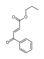 propyl 4-oxo-4-phenylbut-2-enoate Structure