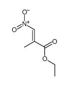 (E)-乙基 2-甲基-3-硝基丙烯酰基酯结构式