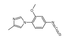 1-(4-isothiocyanato-2-methoxy-phenyl)-4-methyl-1H-imidazole结构式