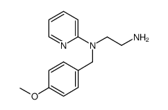 N-(4-甲氧基苄基)-N-2-吡啶基-1,2-乙二胺结构式